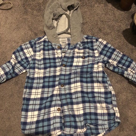 18 month flannel with hood - Picture 1 of 1